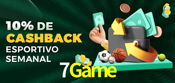 10% de bônus de cashback na 7Game